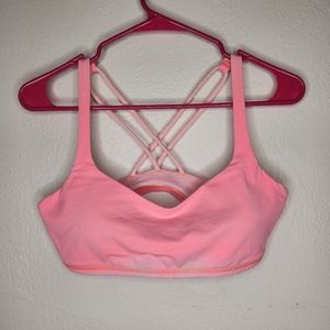 Lululemon sports bra pink 15" Bust Small? Read